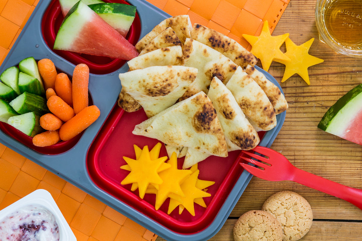 Naan Wedges In Kids Lunch Box