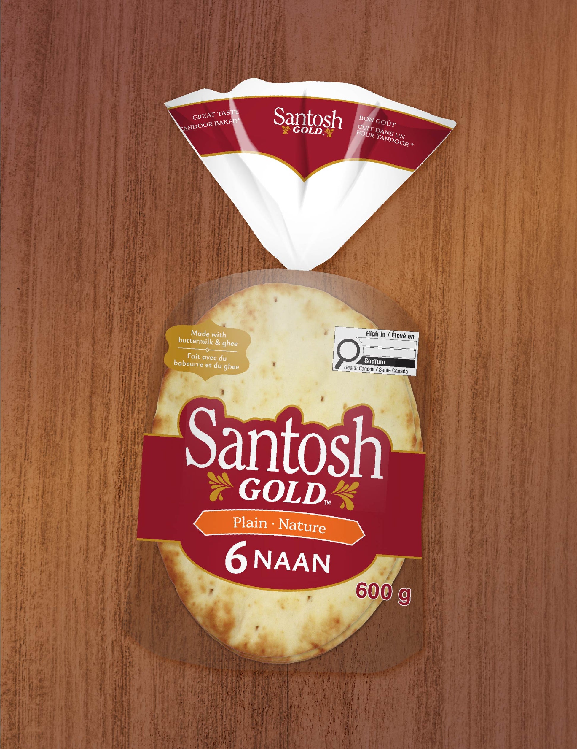 Santosh Gold™ Plain Naan