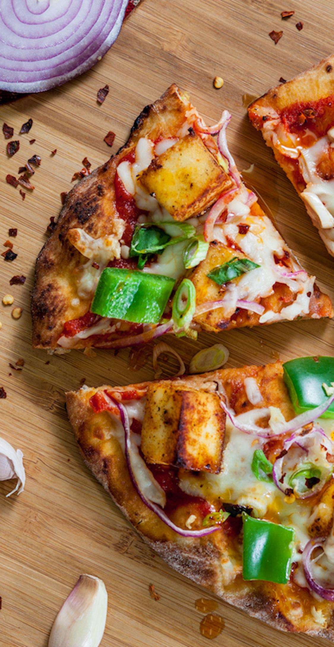 Pizza with Santosh Naan