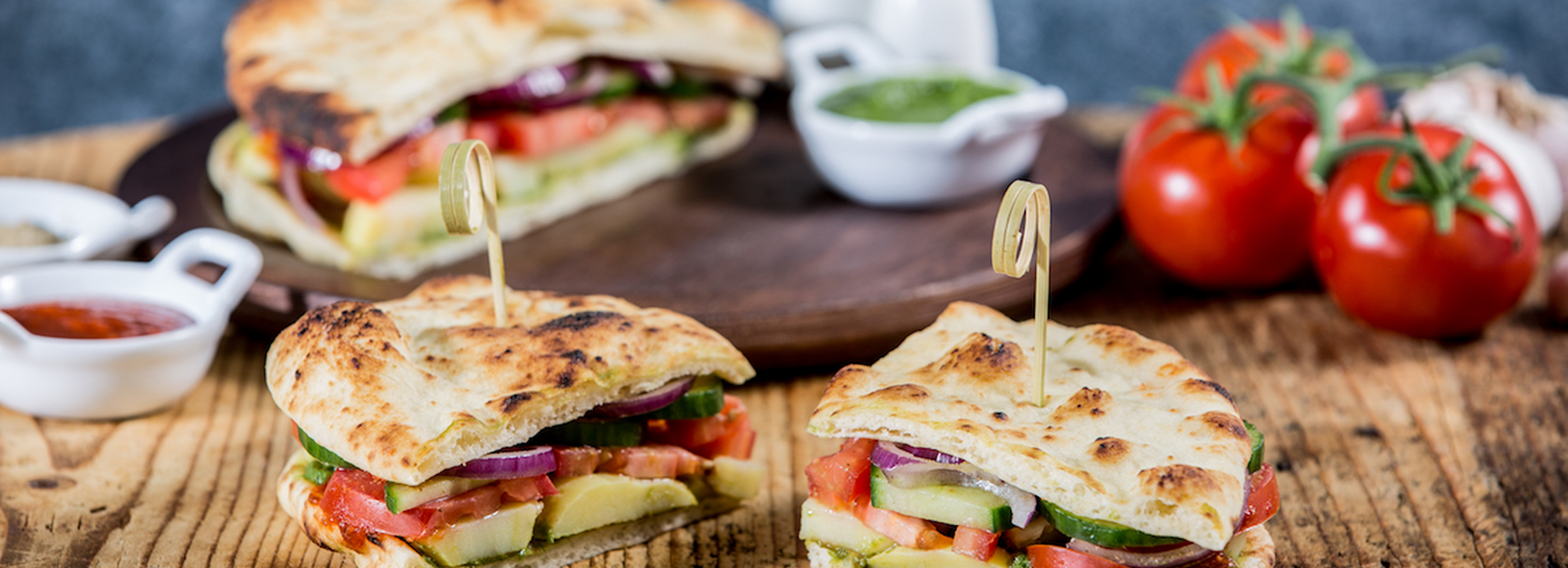 Fruits and vegetables with Santosh Naan